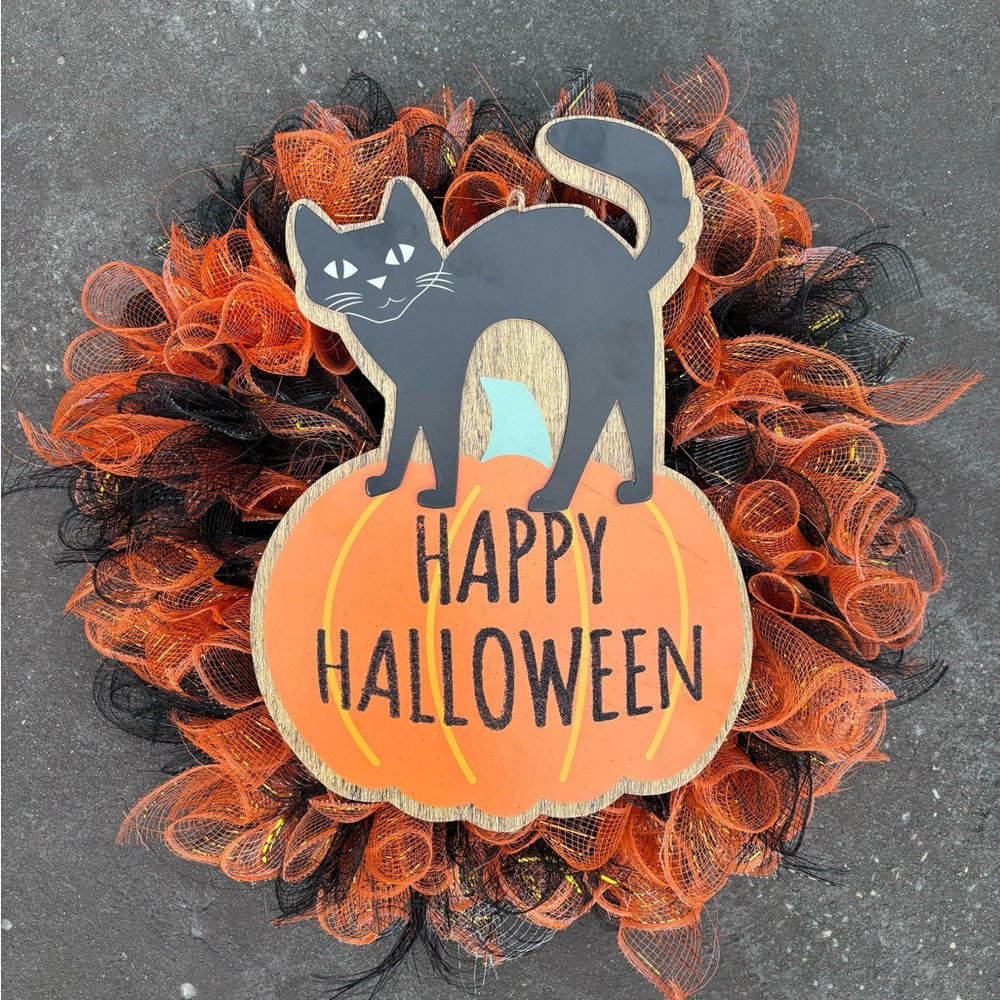 halloween 14” wreath made by me